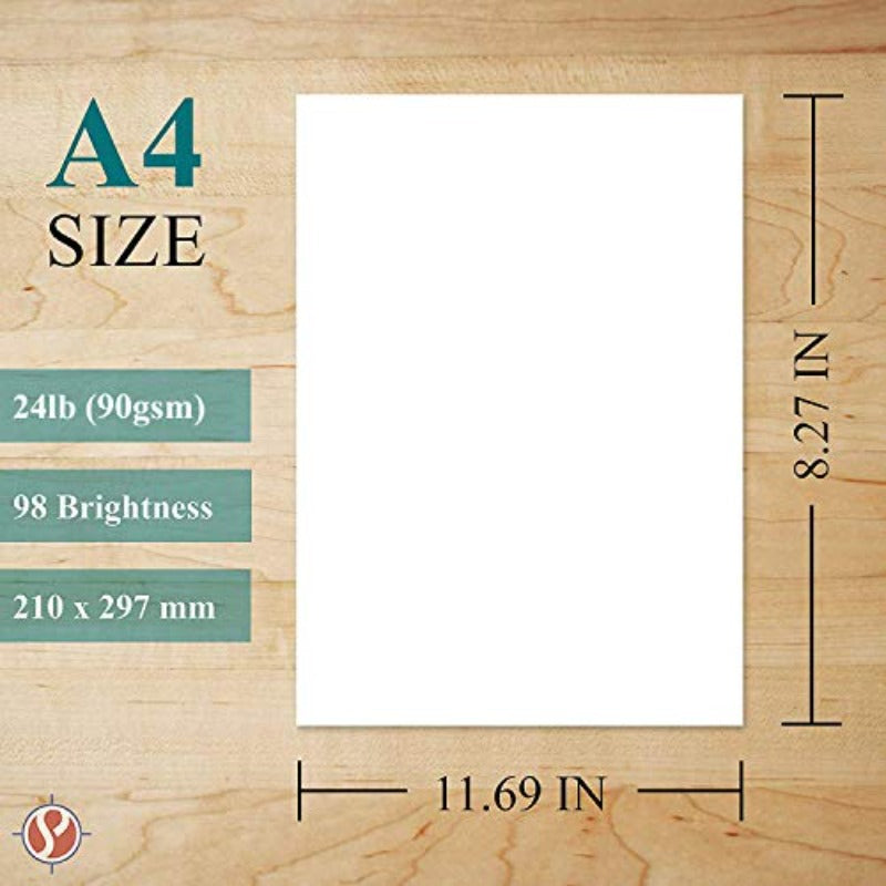 A4 Premium Bright White Paper Great for Copy Printing Writing 210 X 297mm 8. 27\