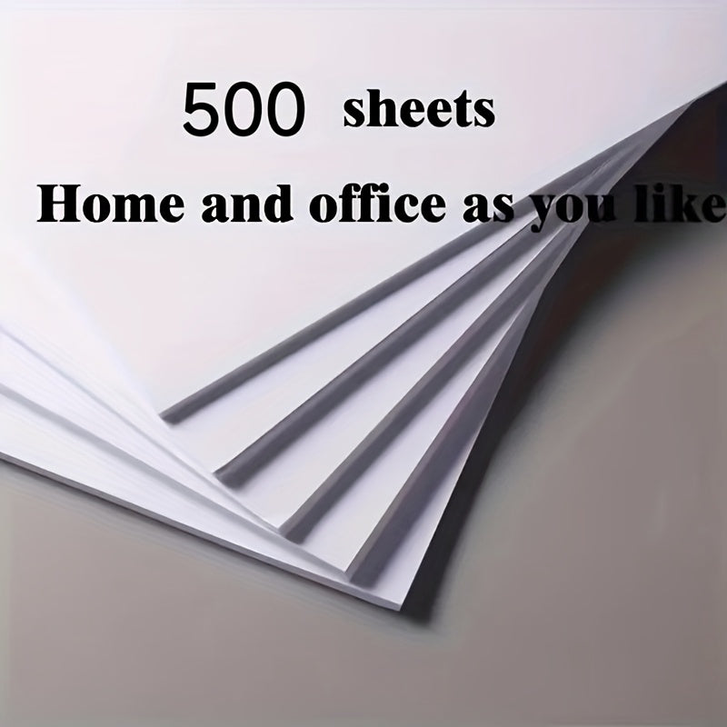 500 Sheets of White Paper, White A4 Printer Paper, Copy Paper; Suitable for Daily Office\u002FSchool; Can Be Used for Painting, Art Craft (8.5 X 11 Inches)