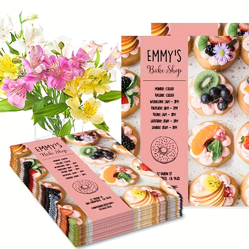 1000 Customizable A5 and A6 Wholesale Papers, Baking Advertisement Visual Appeal - High-quality Double-sided Color Posters, Premium Printing, Suitable for Bakery Menus and Small Business Wall Art