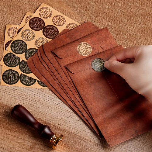 10\u002F20\u002F50pcs Vintage Kraft Paper Envelopes, Wedding Party Invitation Card Envelopes, Multifunctional Paper Envelope