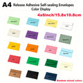 18pcs 4x6 Inch Mix Colorful Envelopes, Premium Quality Exquisite Blank Greeting Card Sleeves, Wedding, Baby Shower Invitations Cards Envelopes with Self-Adhesive Peel-and-Seal Closure A4 15.8x10.8cm Photo Postcards Greeting Cards Mailing Paper Bag