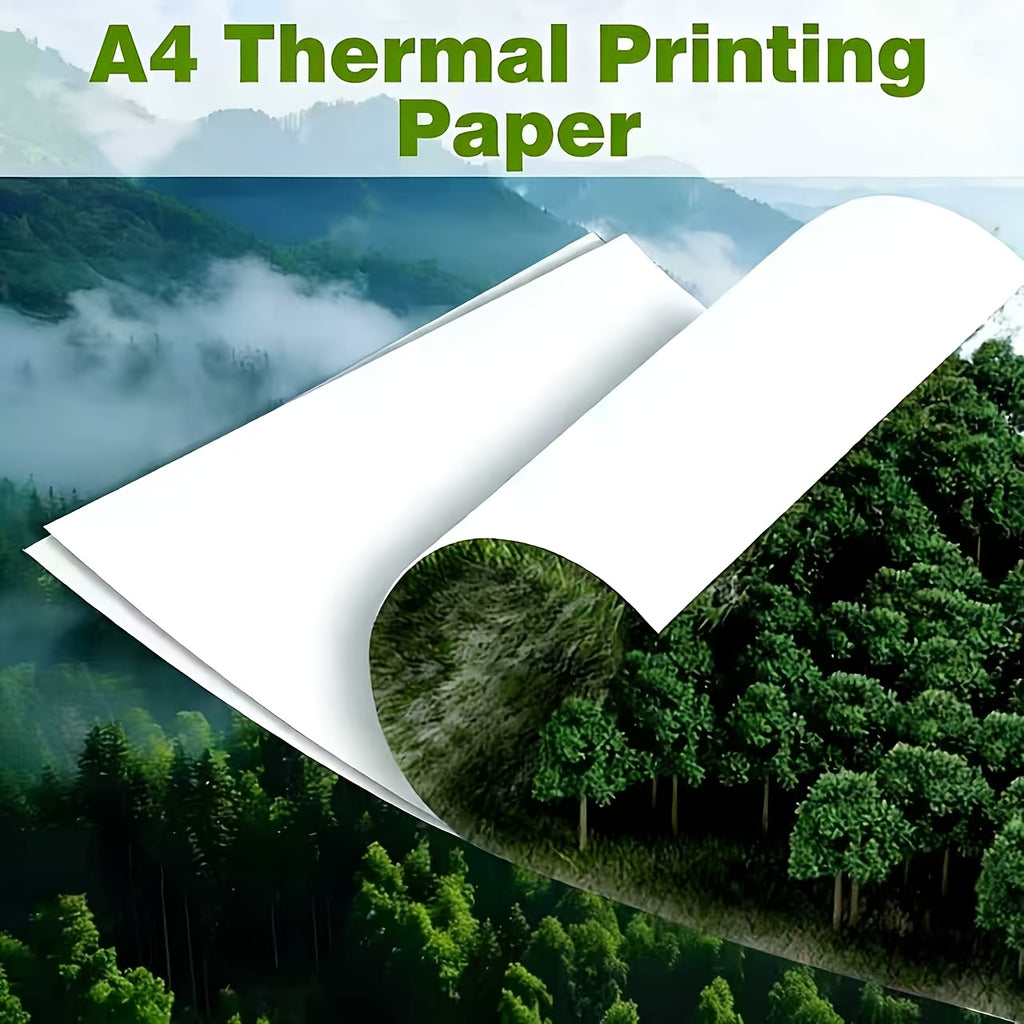 400 Sheets Of Thermal Printer Paper, 8.5 X 11 Inches; Premium Thermal Continuous A4 Paper; Letter-size Thermal Paper (29 X 21 Cm); Compatible With Most Portable A4 Printers
