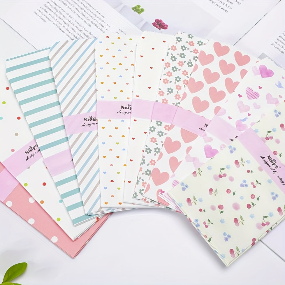 2 Packs of 10 Colorful Envelopes, with Random Patterns. Suitable for Mother'S Day, Father'S Day, Thanksgiving, Christmas, Valentine'S Day. Multi-Purpose Envelopes. Matte Surface Treatment. High-Qualit