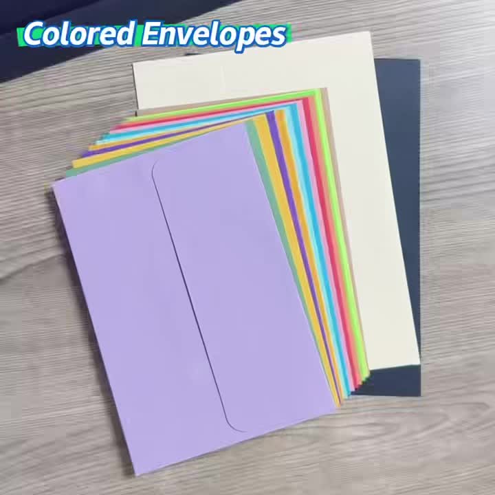 18pcs 4x6 Inch Mix Colorful Envelopes, Premium Quality Exquisite Blank Greeting Card Sleeves, Wedding, Baby Shower Invitations Cards Envelopes with Self-Adhesive Peel-and-Seal Closure A4 15.8x10.8cm Photo Postcards Greeting Cards Mailing Paper Bag