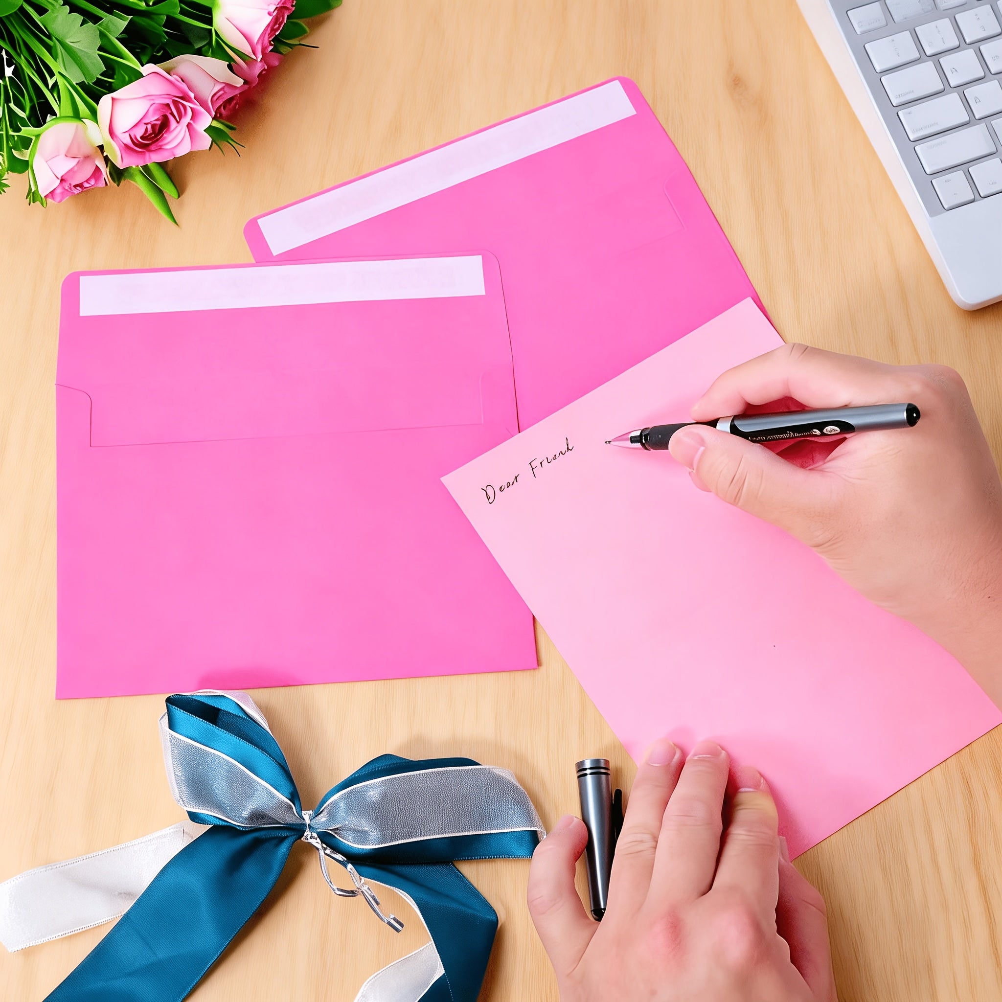 18pcs 4x6 Inch Mix Colorful Envelopes, Premium Quality Exquisite Blank Greeting Card Sleeves, Wedding, Baby Shower Invitations Cards Envelopes with Self-Adhesive Peel-and-Seal Closure A4 15.8x10.8cm Photo Postcards Greeting Cards Mailing Paper Bag