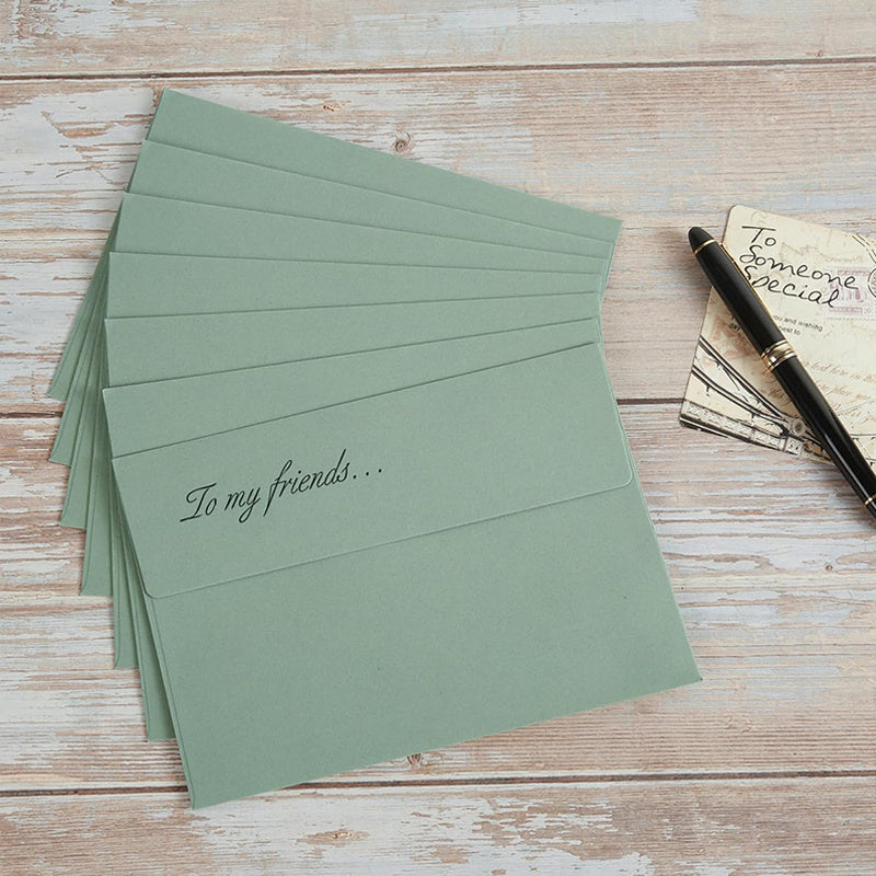 5 X 7 Envelopes Full-Color Self-Print, for Wedding, Party Invitations, Greeting Cards, Announcements, Photos, 5.24 X 7.21 Inches