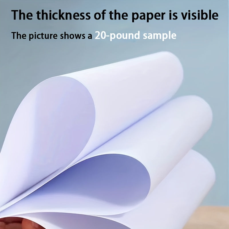 500 Sheets of White Paper, White A4 Printer Paper, Copy Paper; Suitable for Daily Office\u002FSchool; Can Be Used for Painting, Art Craft (8.5 X 11 Inches)