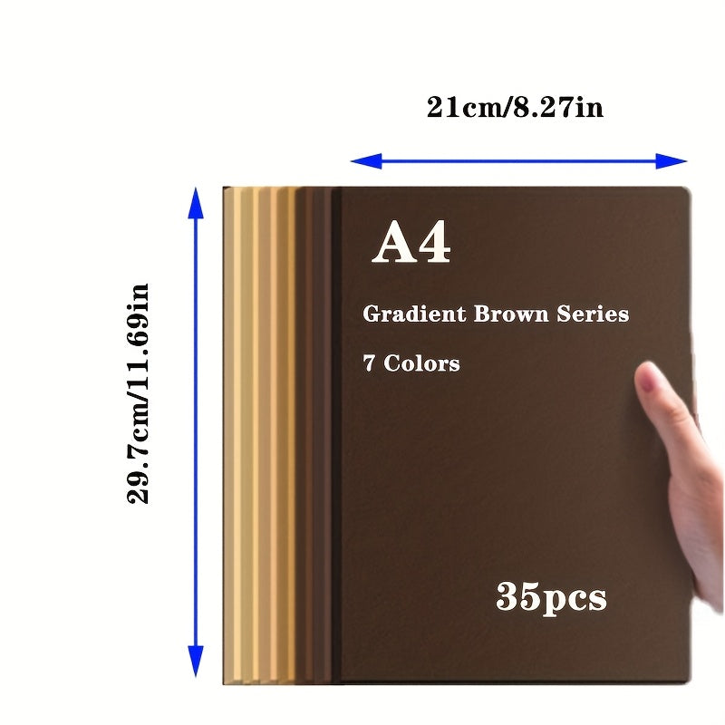Sturdy A4 Cardstock - Robust Crafting Paper, - Works with Laser\u002FInkjet Printers - Ideal for Invitations, Business Cards, Scrapbooking, Projects - Offered in 7 Shades (From Light Beige to Dark Brown), Printing Invitations, Classy Stationery