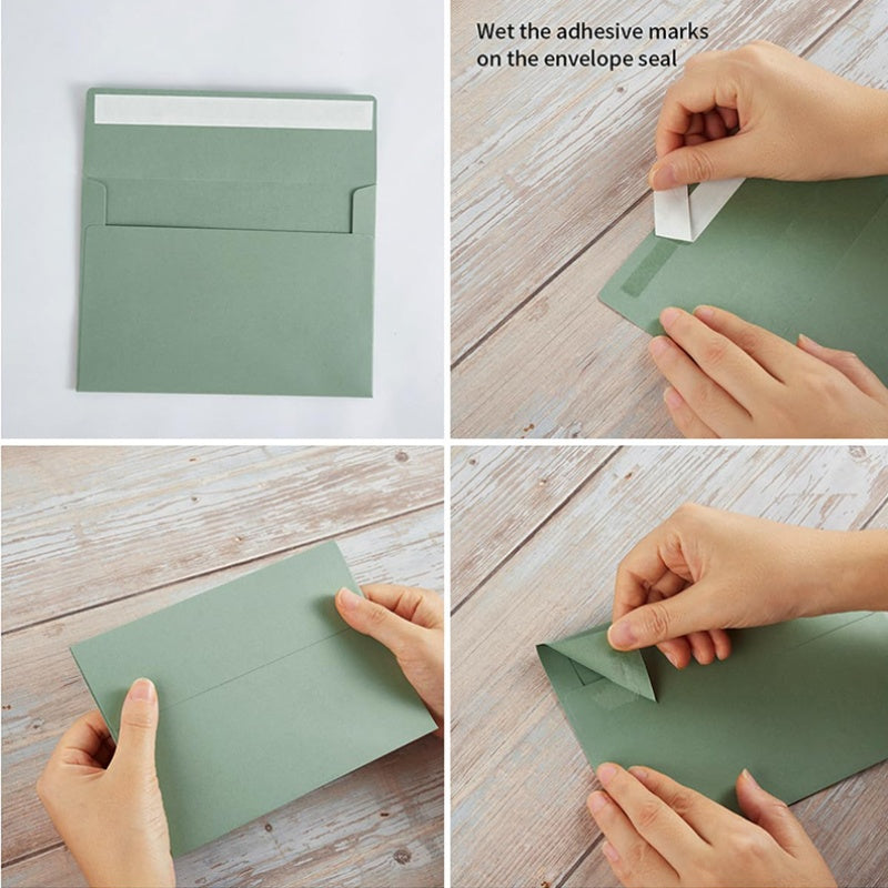 5 X 7 Envelopes Full-Color Self-Print, for Wedding, Party Invitations, Greeting Cards, Announcements, Photos, 5.24 X 7.21 Inches