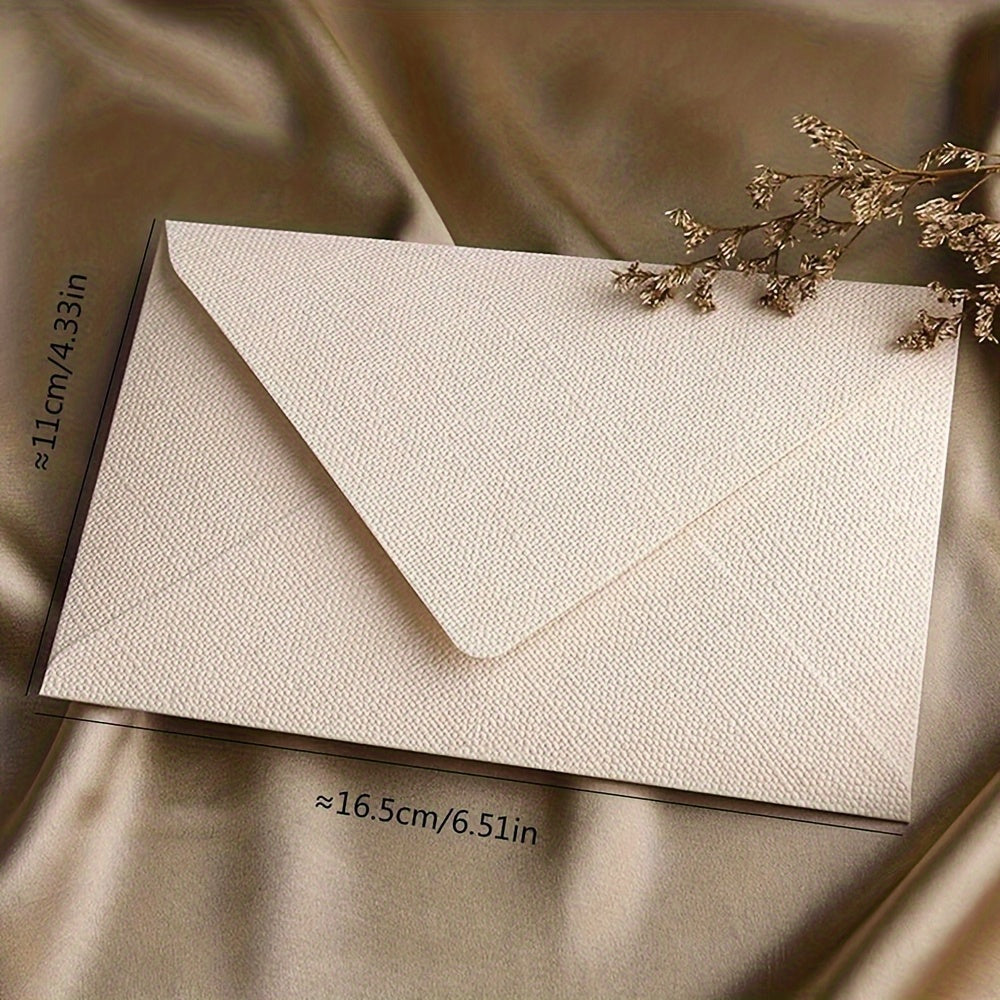 Mizuhiki Envelopes - Rustic Textured Invitations, Love Letters, And Postcard Envelopes, Suitable for Weddings, Christmas, Birthdays, Valentine'S Day, And Other Special Occasions, Featuring a Easy And Natural Design