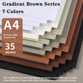 Sturdy A4 Cardstock - Robust Crafting Paper, - Works with Laser\u002FInkjet Printers - Ideal for Invitations, Business Cards, Scrapbooking, Projects - Offered in 7 Shades (From Light Beige to Dark Brown), Printing Invitations, Classy Stationery