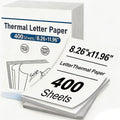 400 Sheets Of Thermal Printer Paper, 8.5 X 11 Inches; Premium Thermal Continuous A4 Paper; Letter-size Thermal Paper (29 X 21 Cm); Compatible With Most Portable A4 Printers