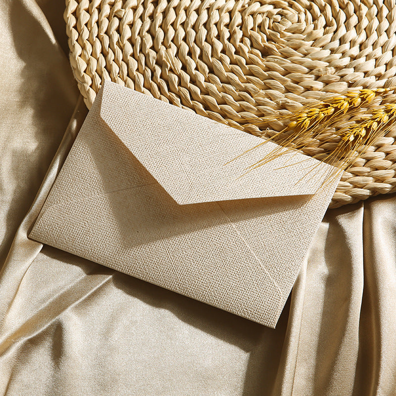Mizuhiki Envelopes - Rustic Textured Invitations, Love Letters, And Postcard Envelopes, Suitable for Weddings, Christmas, Birthdays, Valentine'S Day, And Other Special Occasions, Featuring a Easy And Natural Design