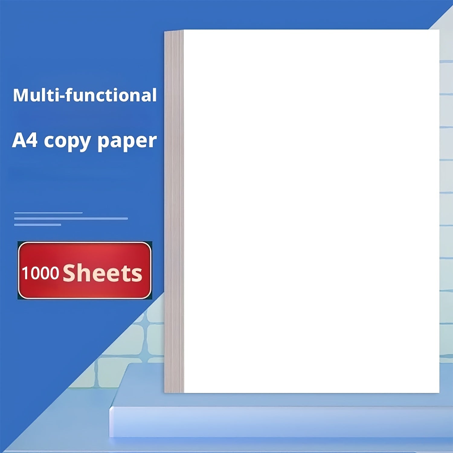 500 Sheets\u002Fpack, 1000 Sheets of White Paper = 2 Packs of 500 Sheets. A4 White Printing Paper, Copy Paper; Suitable for Daily Office\u002Fstudy Use; Can Be Used for Drawing, DIY Arts and Crafts. 8.5 X 11 Inches