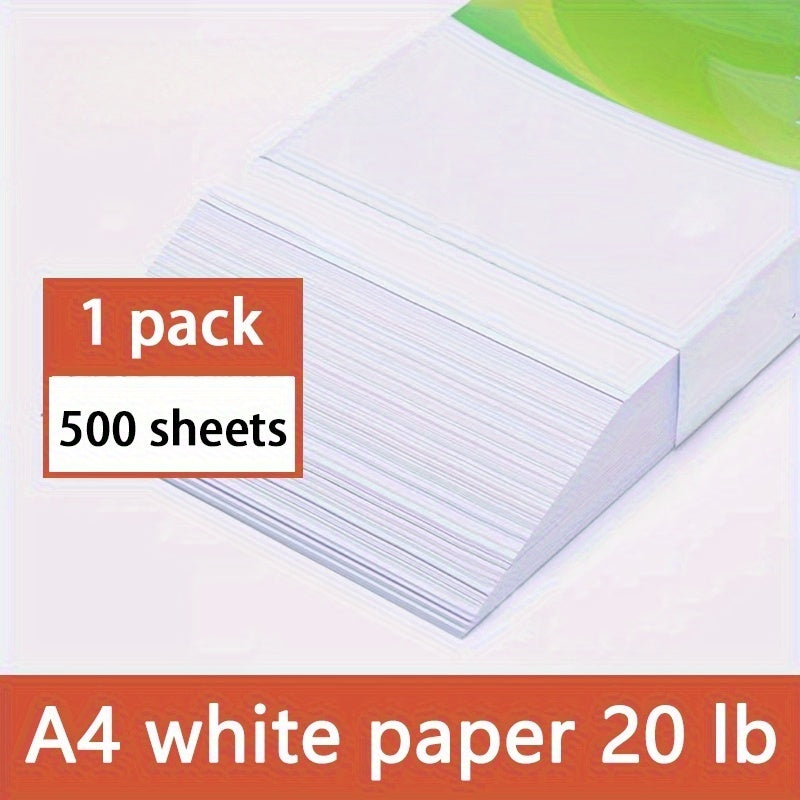 500 Sheets\u002Fpack, 1000 Sheets of White Paper = 2 Packs of 500 Sheets. A4 White Printing Paper, Copy Paper; Suitable for Daily Office\u002Fstudy Use; Can Be Used for Drawing, DIY Arts and Crafts. 8.5 X 11 Inches