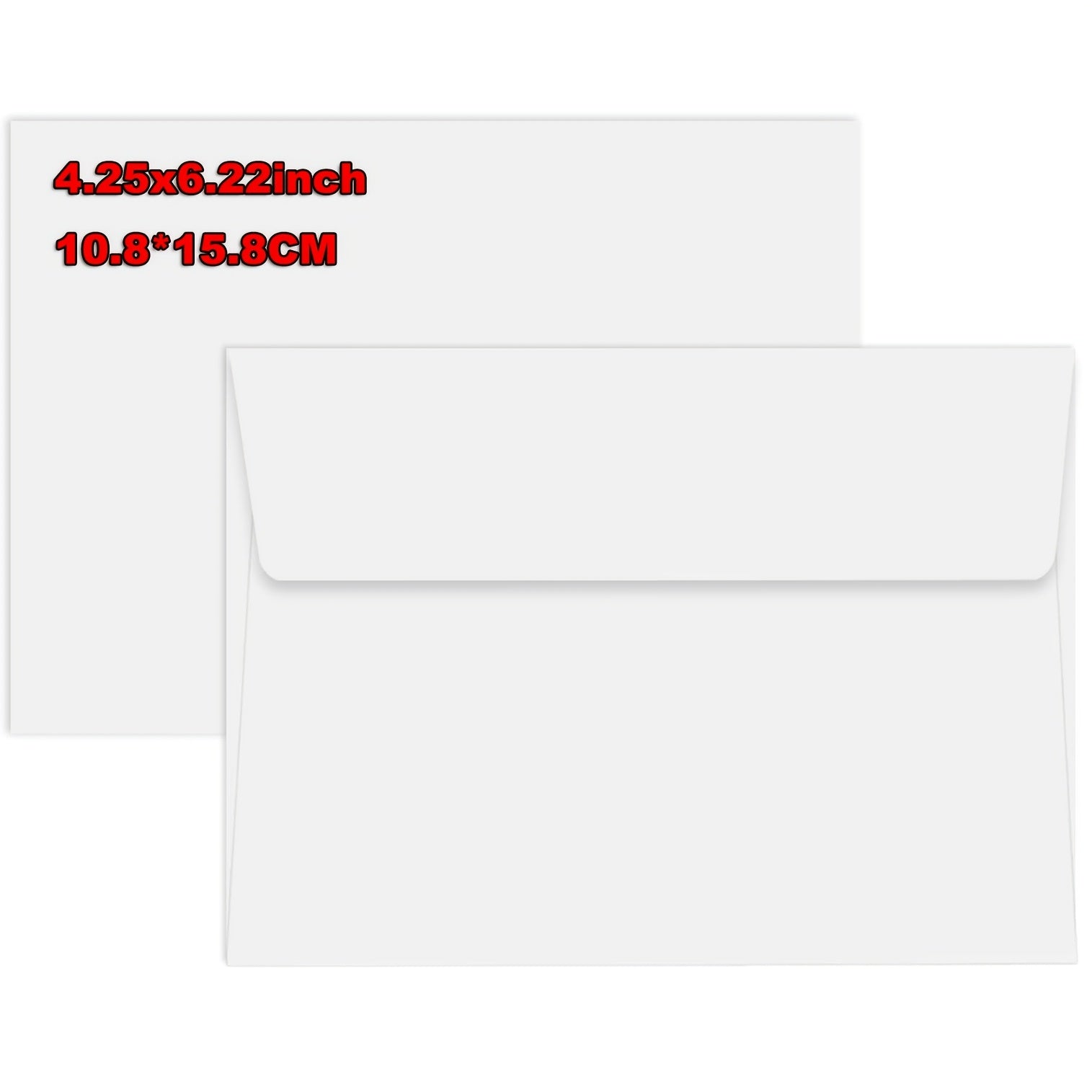 18pcs 4x6 Inch Mix Colorful Envelopes, Premium Quality Exquisite Blank Greeting Card Sleeves, Wedding, Baby Shower Invitations Cards Envelopes with Self-Adhesive Peel-and-Seal Closure A4 15.8x10.8cm Photo Postcards Greeting Cards Mailing Paper Bag