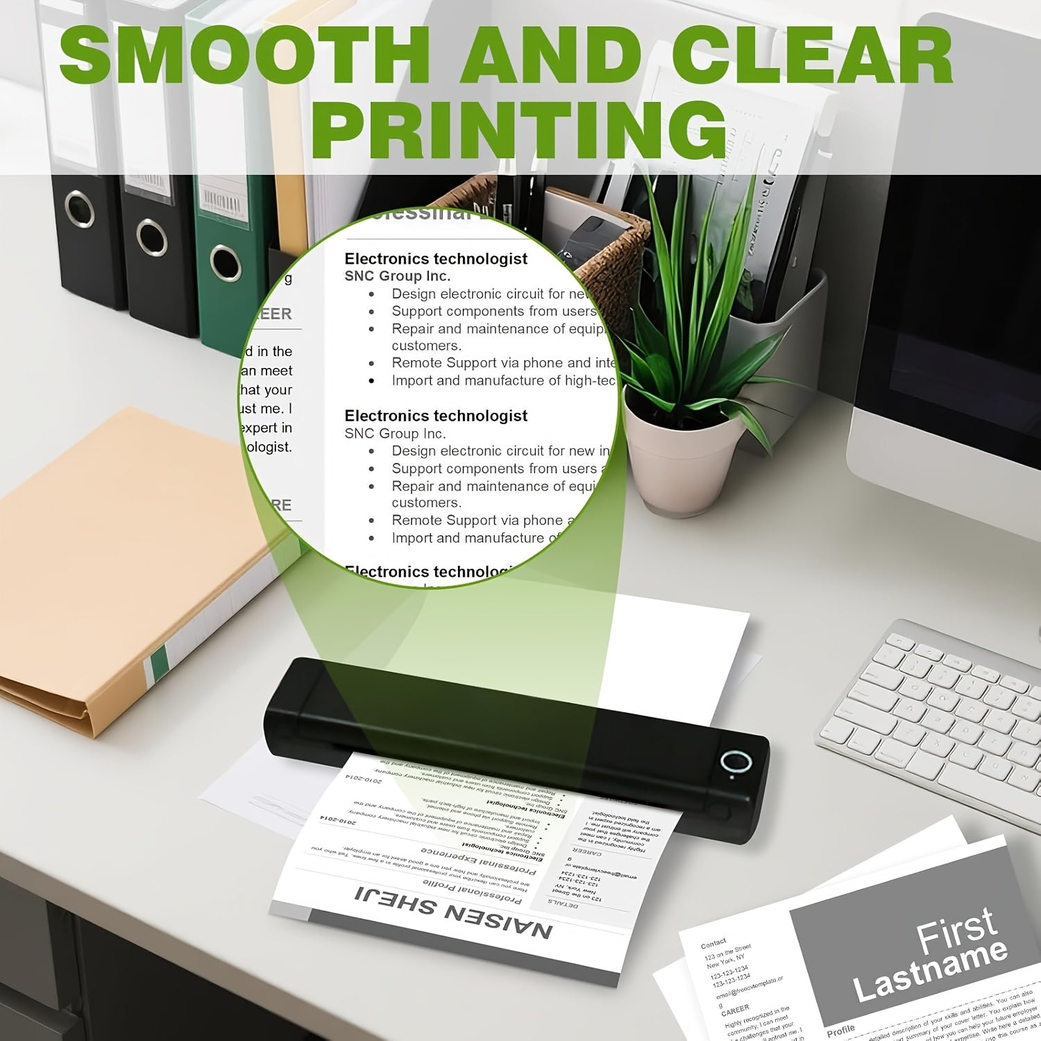400 Sheets Of Thermal Printer Paper, 8.5 X 11 Inches; Premium Thermal Continuous A4 Paper; Letter-size Thermal Paper (29 X 21 Cm); Compatible With Most Portable A4 Printers