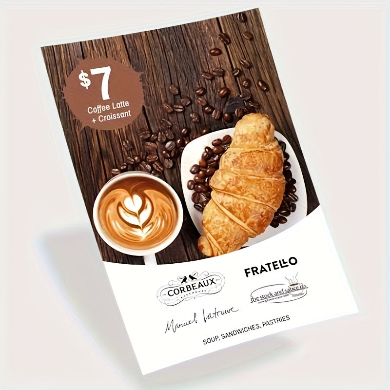 1000 Customizable A5 and A6 Wholesale Papers, Baking Advertisement Visual Appeal - High-quality Double-sided Color Posters, Premium Printing, Suitable for Bakery Menus and Small Business Wall Art