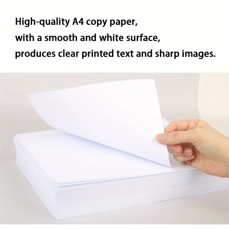 500 Sheets\u002Fpack, 1000 Sheets of White Paper = 2 Packs of 500 Sheets. A4 White Printing Paper, Copy Paper; Suitable for Daily Office\u002Fstudy Use; Can Be Used for Drawing, DIY Arts and Crafts. 8.5 X 11 Inches